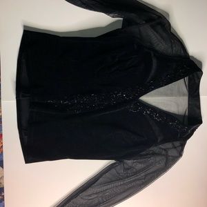 Velvet and Shear with Black rhinestones